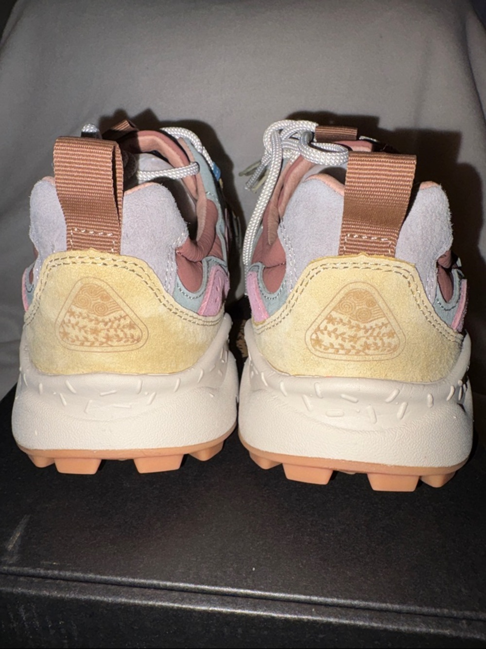 NWT Flower Mountain Yamano 3 Sneakers in Cream-Military-Pink - Picture 11 of 16